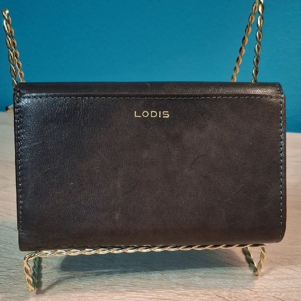 Lodis Dark Brown Trilfold Leather Wallet
